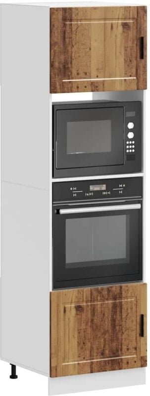 Vidaxl - Herdumbauschränke 2 Stk. Porto Altholz-Optik Holzwerkstoff