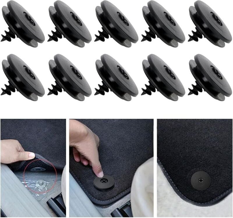 Lot de 20 Clip Universel pour Tapi, Clips De Support De Tapi, Clips pour Tapis De Sol De Voiture, Tapi De Voiture Retenu...