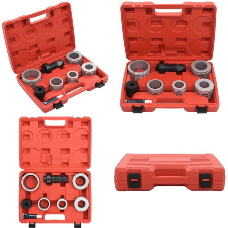 8-tlg. Rohraufweiter-Set Kohlenstoffstahl und Aluminium - Rohraufweite - Rohrverbindung - Auspuffrohr - Werkstattwerkzeu...