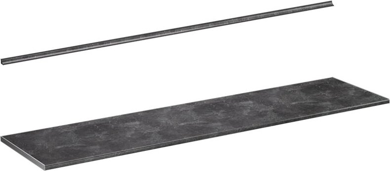 Vicco - Küchenarbeitsplatte R-Line, Anthrazit, 240 cm