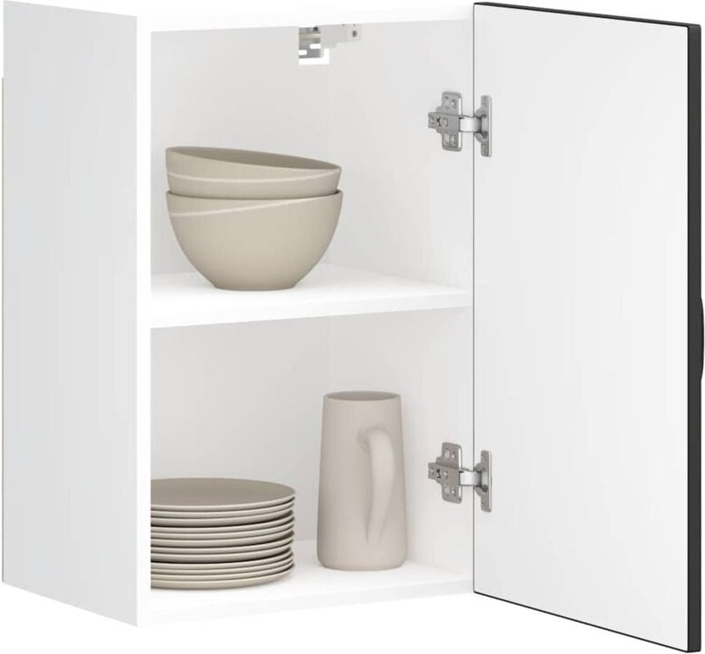 Küchen-Hängeschrank Kalmar Schwarz Holzwerkstoff Vidaxl