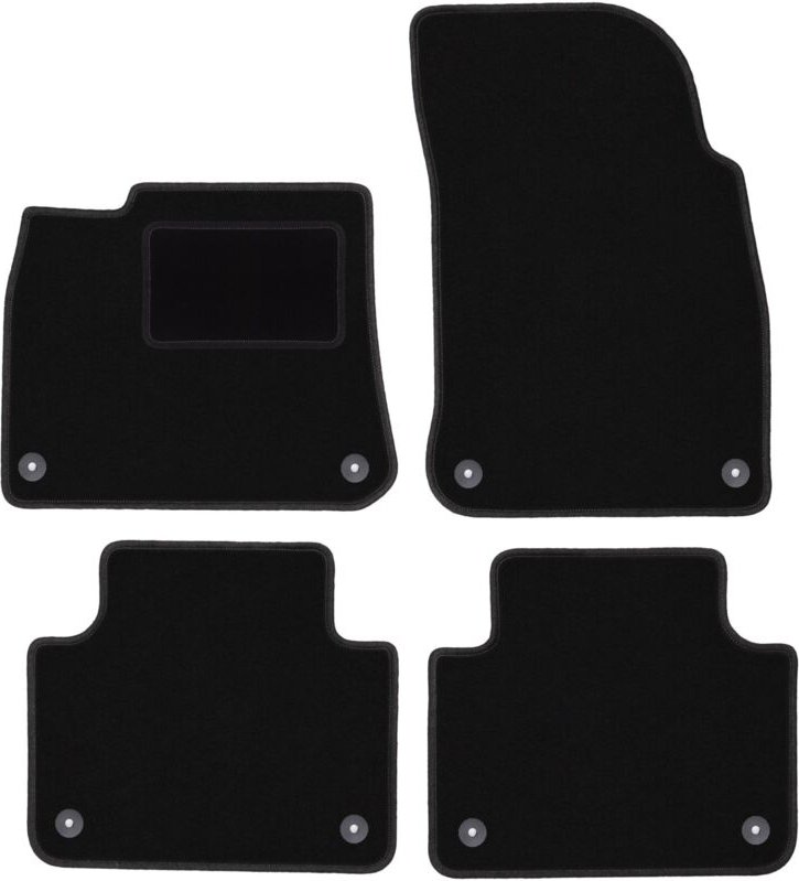 Schwarze Veloursmatten für: Volkswagen Touareg III SUV (2018-)