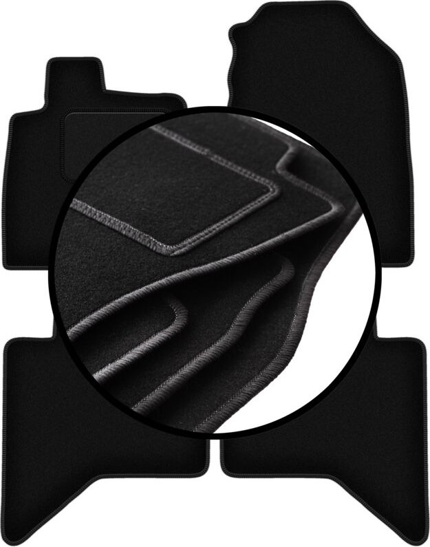 Komplettset Veloursmatten für: Isuzu D-MAX III Pickup (2019-)