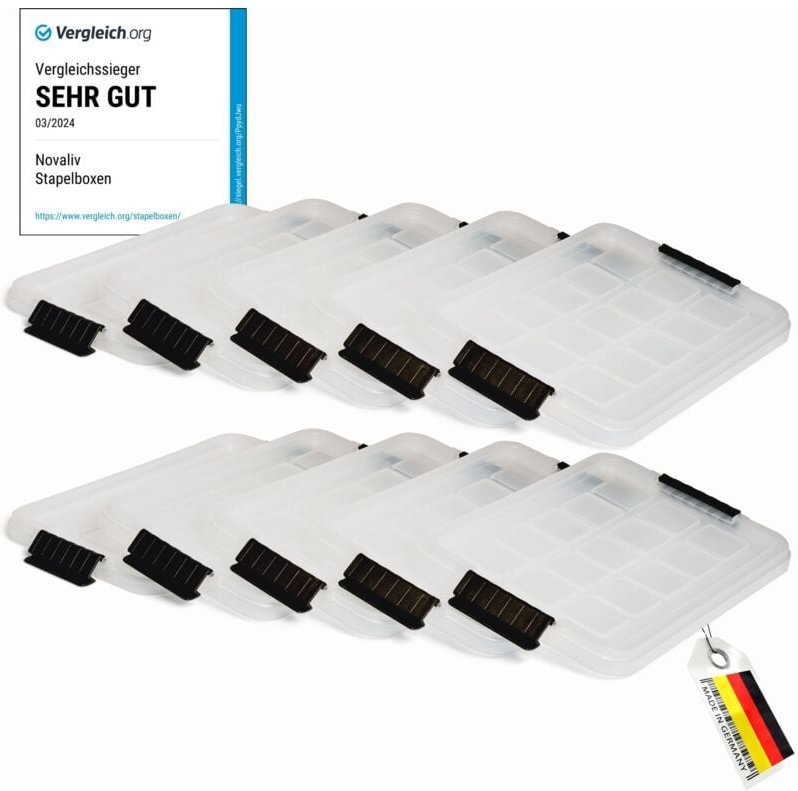 Novaliv - 10x Frischhaltedosen Deckel