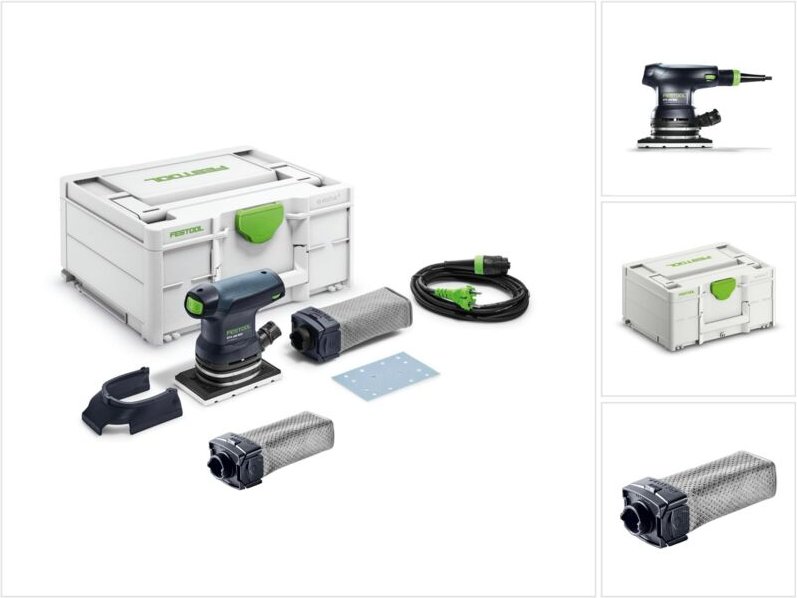 Rts 400 REQ-Plus Rutscher 125 w 80 x 130 mm + systainer ( 576057 ) + SB-Longlife rts/dts/ets Staubfangbeutel ( 201693 ) ...