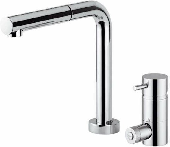 3-Wege-Spültischbatterie mit klappbarem Auslauf Rub.Magistro QD302 Chrom