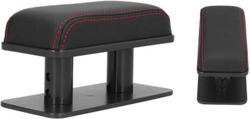 Auto-verstellbares linkes Armlehnen-Ellbogenstützkissen, Anti-Ermüdungs-Anti-Rutsch-Leder-Booster-Kissen, Auto-Innenraum...