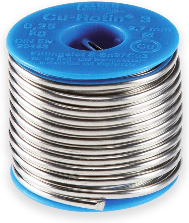Felder - Cu-Rotin® 3 Lötzinn, bleifrei Spule Sn97Cu3 0.250 kg 2.7 mm