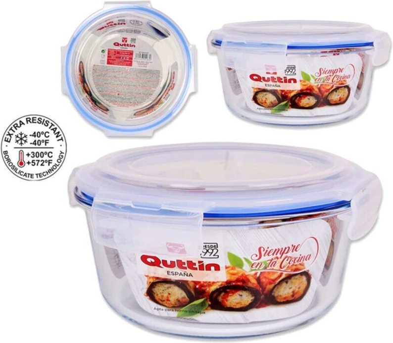 Hermetisches Rundglas 200 cc ohne Ventil 11,5 cm