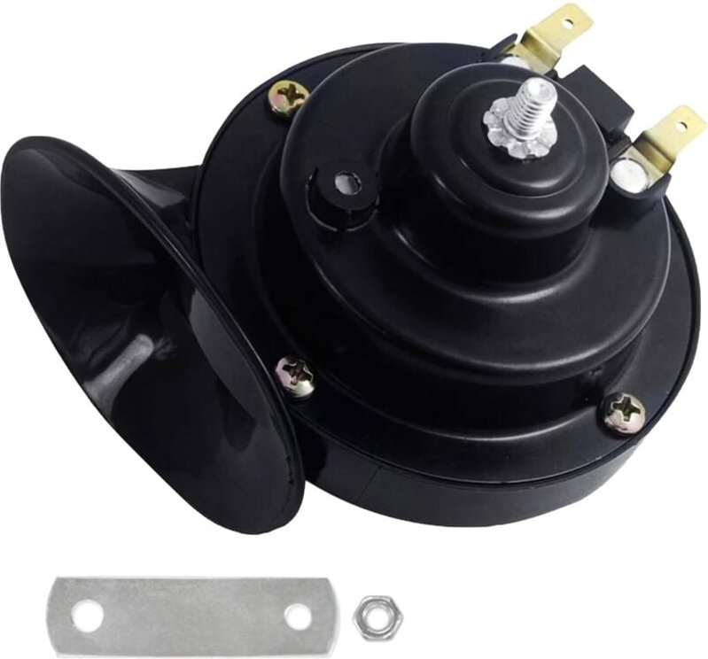2 Stück 12 V Schnecken-Lufthörner, Autohupe, Schnecken-Lufthorn, 115 dB, wasserdicht, für Auto, LKW, Motorrad und Boot (...