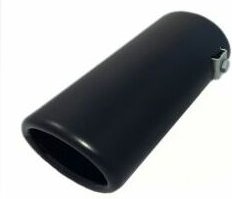 Auspuffblende oval schwarz 772.3-52B universal Anschluss 45-52mm