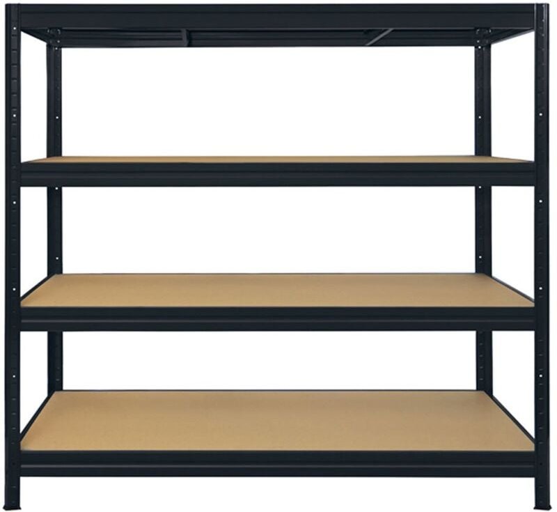 Weitspannregal Schwarz Höhe: 177 cm Breite: 200 cm Tiefe: 60 cm