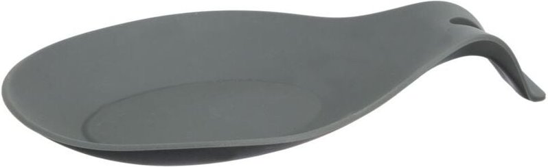 Küchenbesteckzubehör aus strapazierfähigem Silikon in eleganter grauer Farbe