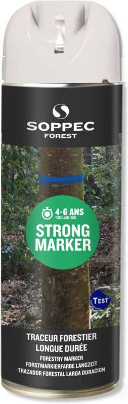 Sprühdose - Strong Marker SOPPEC 500 ml - langanhaltend weiß 4-6 Jahre - 131700o