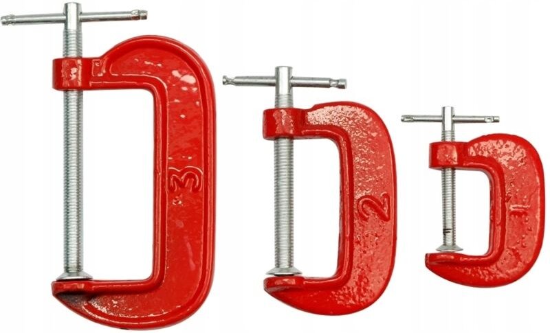 Zimmermannsklemme, Modellklemme, Typ G, 3er-Set