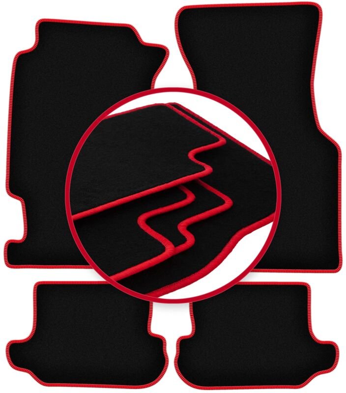 CARLUX-RED Automatten für: Honda CRX DelSol Coupé, Cabrio (1992-1997)