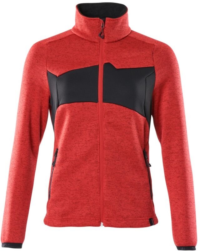 Accelerate Strickpullover mit Reißverschluss, Damenpassform 18155 Gr. m verkehrsrot/schwarz - Mascot