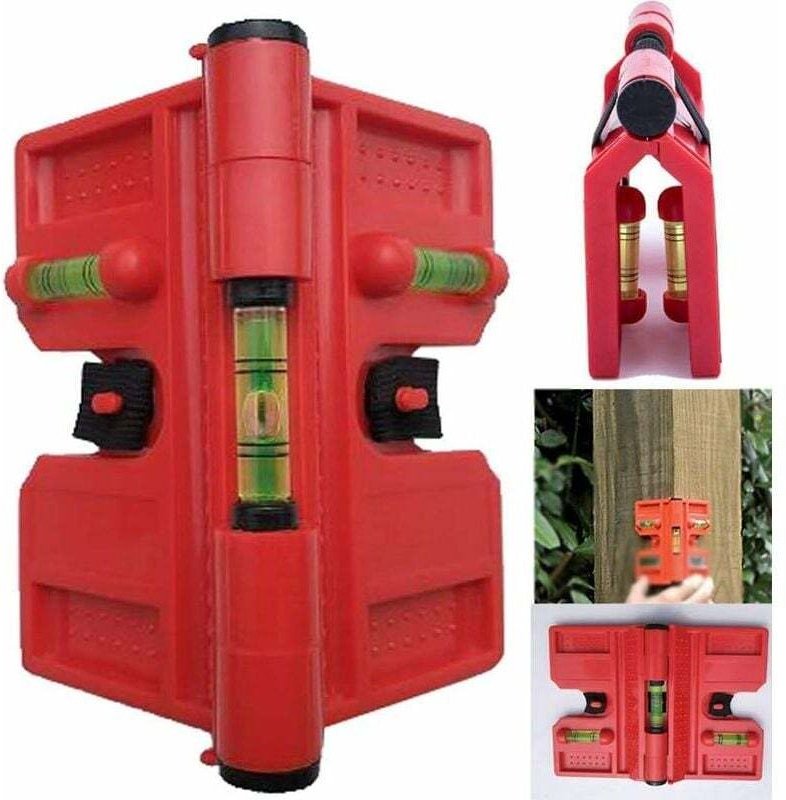 Maurerwerkzeug mit Wasserwaage, verstellbarer Winkel, 188 x 134 mm