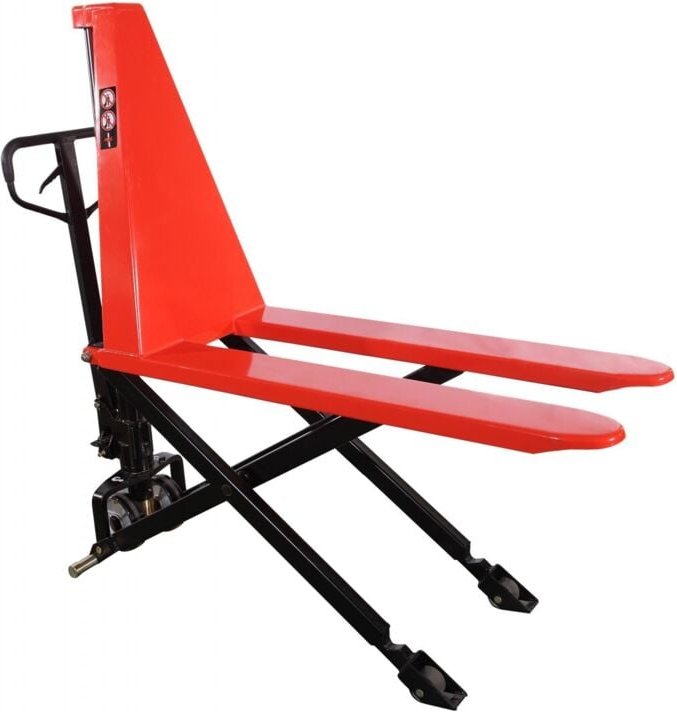 Hochhubwagen mit langen Gabeln 1500x540mm - Hub 800mm - Tragfähigkeit 1T - Ergonomie und Sicherheit - HL540M1500