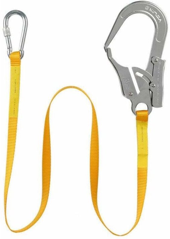 Thumbnail - Sicherheits-Lanyard-Gurt, Kletter-Lanyard mit Karabiner-Stahlschnalle zum Klettern, Bergsteigen, Absturzsicherung (1,8 m...