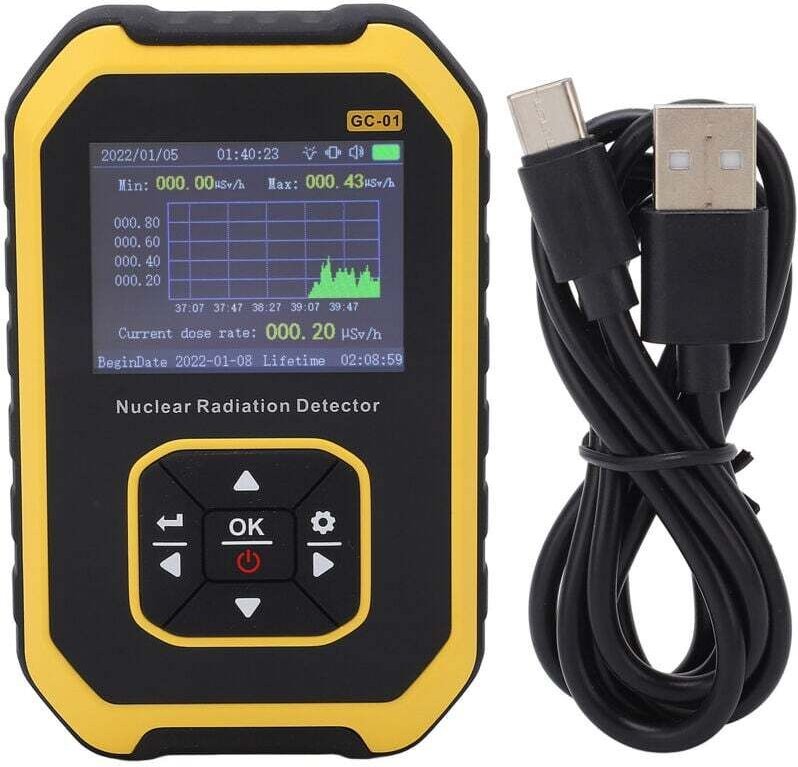 Decdeal Geigerzähler, β γ Röntgen-Echtzeitüberwachung, digitaler Zähler zur radioaktiven Erkennung für Marmorfliesen