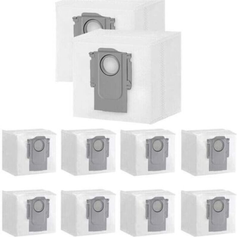 10er-Pack Staubbeutel für Xiaomi Roborock S7 Max Ultra / S7 Pro Ultra / Q7+ / Q7 Max+ / Q5+ Roboter-Staubsauger-Saugstat...