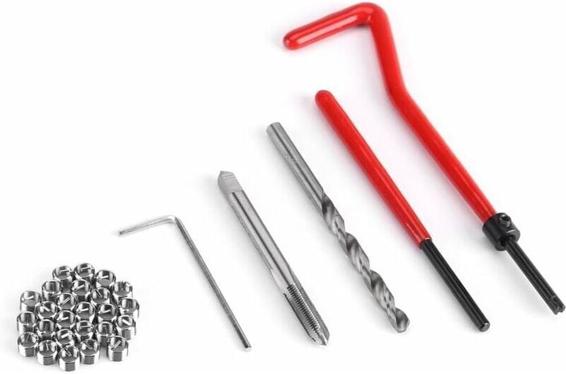 30 Stück M5-Reparaturgewinde, kompatibel mit Handwerkzeugen für die Reparatur von Autobohrmaschinen(M5)