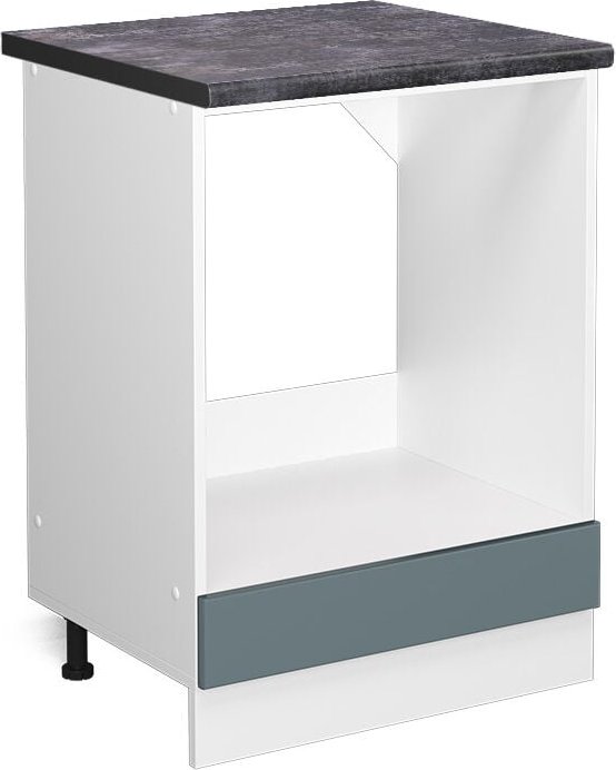 Vicco - Herdumbauschrank R-Line, Blau-Grau, 60 cm , ap Anthrazit