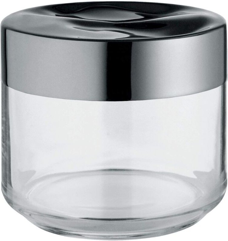 Alessi Julieta LC07 - Jar de Küche de Design Luftdicht, Körper de Glas mit Deckel de Edelstahl 18/10, 50 Cl