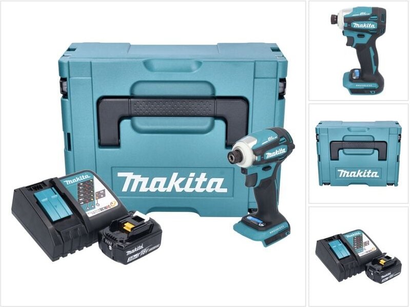 Dtd 172 RF1J Akku Schlagschrauber 18 v 180 Nm 1/4' Brushless + 1x Akku 3,0 Ah + Ladegerät + Makpac - Makita