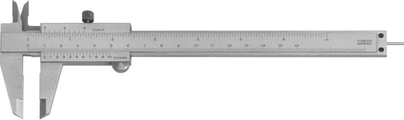 FORMAT Präzisions-Taschenmessschieber parallaxfrei Feststellschraube 150mm