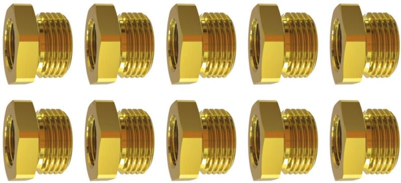 Reduziernippel-Set, 3/8 - 1/4 Zoll, 10-teilig 10 Stk - Riegler