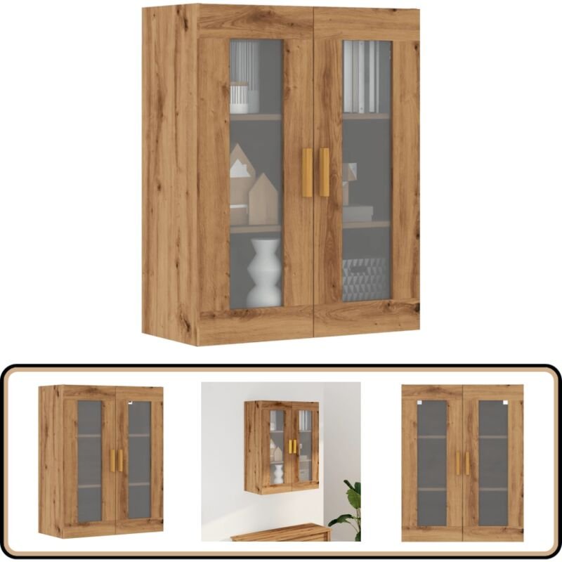 Hängeschrank Artisan-Eiche 69,5x34x90 cm - Vidaxl