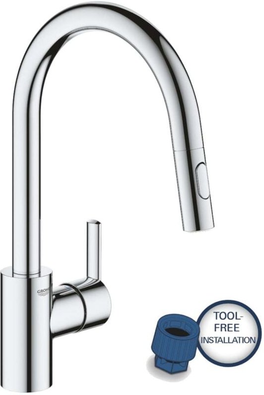 Feel - Spültischarmatur, mit ausziehbarer Brause, Chrom 31486001 - Grohe