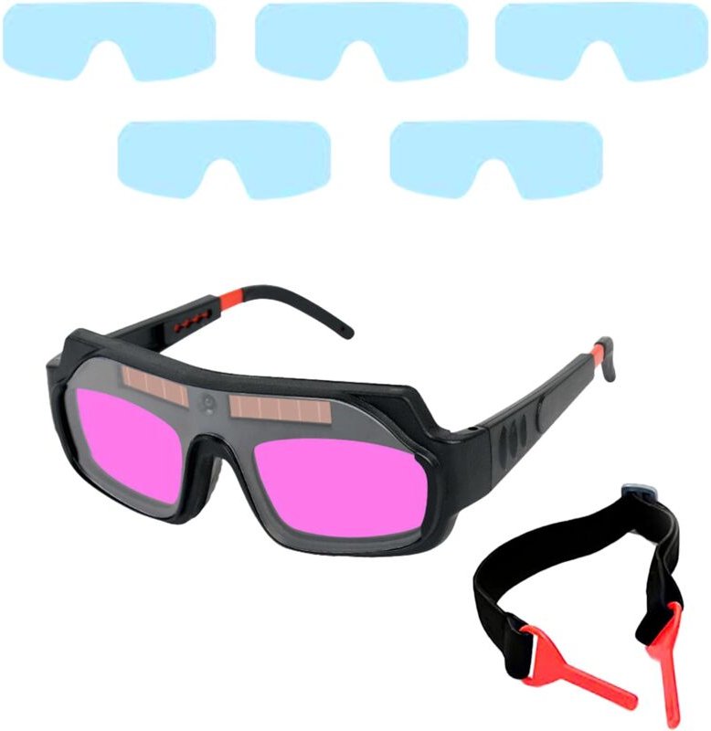 Schweißbrille, Schweißbrille zum Schutz, automatische Verdunkelung, blendfreie Brille, Schweißbrille für Schweißer im Fr...