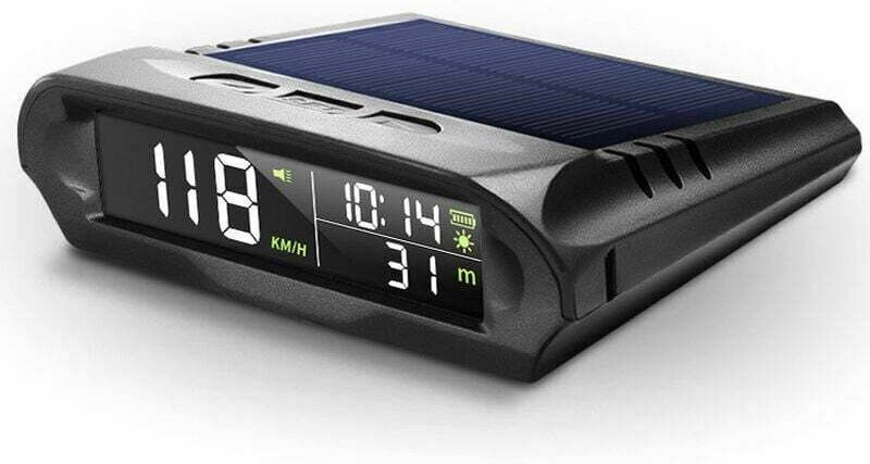 Solar-GPS-Digital-Tachometer mit drahtlosem HUD-Head-Up-Display für das Auto mit LCD-Bildschirm, Übergeschwindigkeitsala...