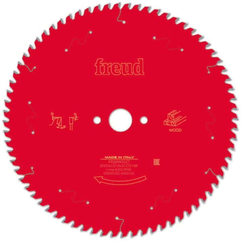 Freud - Sägeblatt für Handkreissäge Ø300 2,5/1,8 AL30 Z72 ba 10° - F03FS09785 -FR28W002T