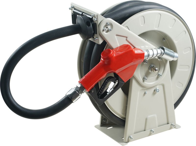 Mophorn - 1 x 33' Kraftstoffschlauchtrommel, einziehbar, Diesel, für Fahrzeuge/Flugzeuge/Schiffe, 300 psi, robuster Kohl...