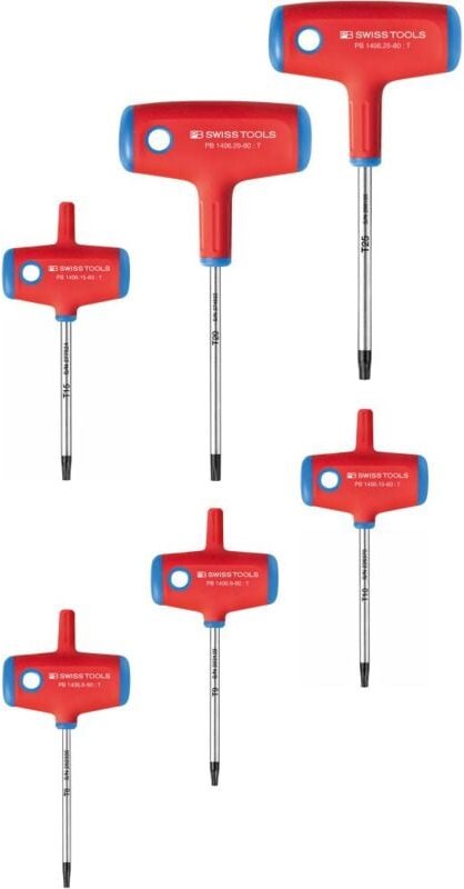 Pb Swiss Tools - Quergriff-Schraubendreher Satz im Karton 6-teilig T8-25