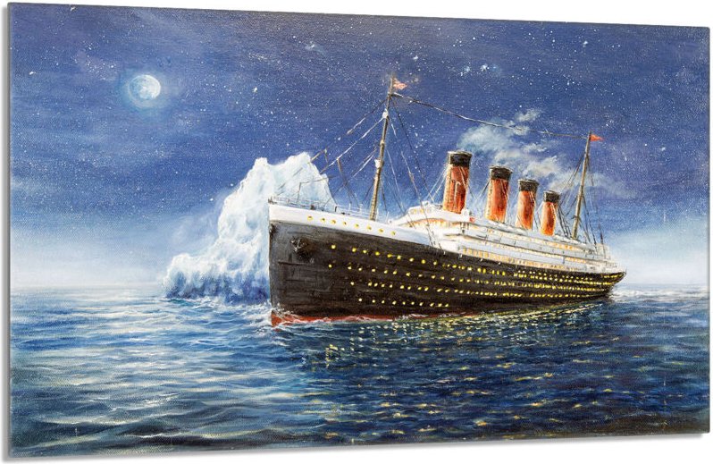 Glas-Herdplattenschutz 80x52 Titanic