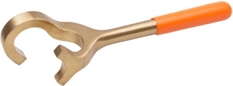 Bahco 32-mm-Ventilschlüssel aus Aluminiumbronze, funkenfrei, 215 mm