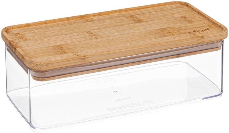 5five Simply Smart - Vorratsdose rechteckig bambusdeckel eske 1l - 5five
