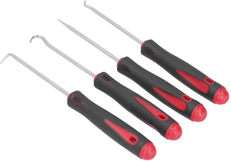 Schlauchzieherhaken und Hakenset, Hakenset mit rostfreiem, rutschfestem Griff für Kfz- und Elektronikwerkzeuge