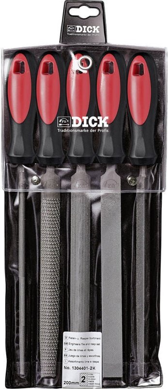 Dick 1304401-2K Feilen-/Raspel-Satz 5tlg. Hieb-Länge 200 mm 1 Set