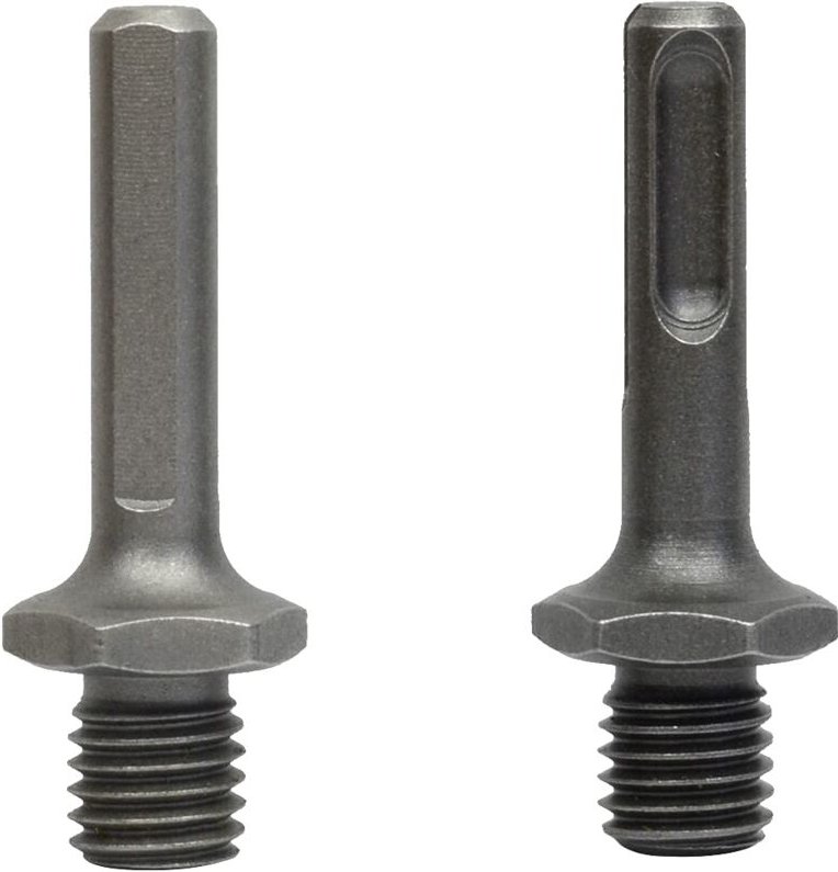 Aougo - 2 Stück M14-Außengewinde auf sds Plus-Innen- und Innendreiecksadapter zum Bohren mit Schleifmaschinen