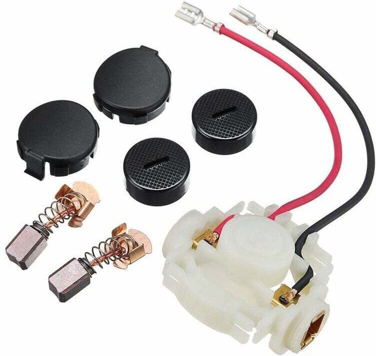 Kohlebürste + Bürstenhalter + Kappen + Kappenabdeckungen für Makita Cb430 Bga450 Bga452 Bjs160 Bjs161 FDC-Kit