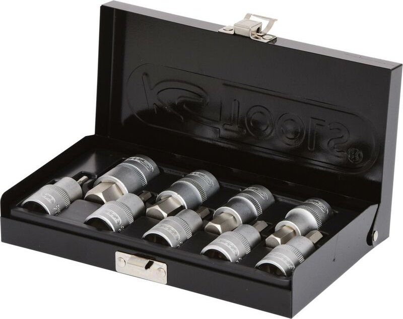 Ks Tools 1/2' Bit-Stecknuss-Satz Innensechskant, kurz, 9-teilig