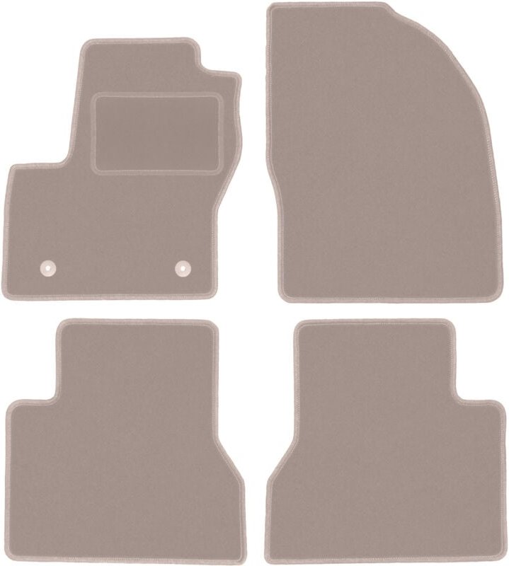 Beige Veloursmatten für: Ford Tourneo Connect Kombivan (2013-2017)
