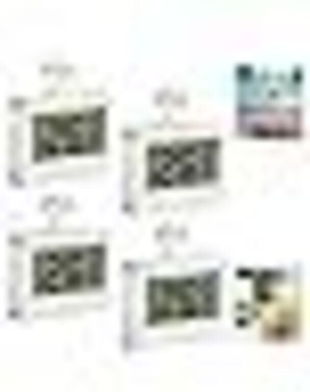 Thumbnail - 4-teiliges Kühlschrankthermometer, wasserdichtes Gefrierschrankthermometer mit Haken und Frostschutzalarm, Mini-Digital-...