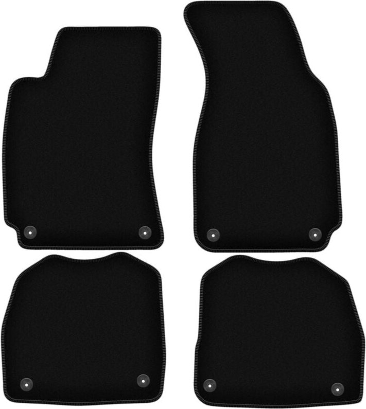 BASIC schwarze Veloursmatten für: Skoda Superb I Limousine (2001-2008)